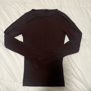 White Fox Boutique “only for tonight” Sleeve Top maroon